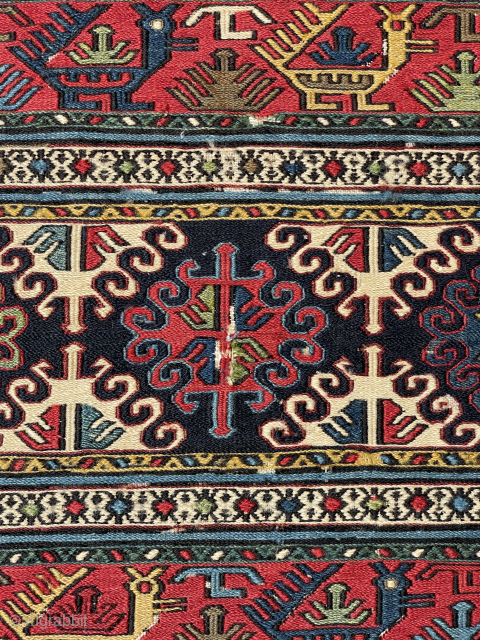 Shahsavan Soumak Mafrash End Panels Pair - yorukrugs@gmail.com for details