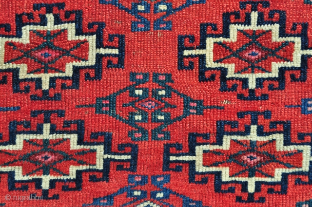 Turkmen Chuval fragment - 36" x 25" - 92 x 64 cm.                     
