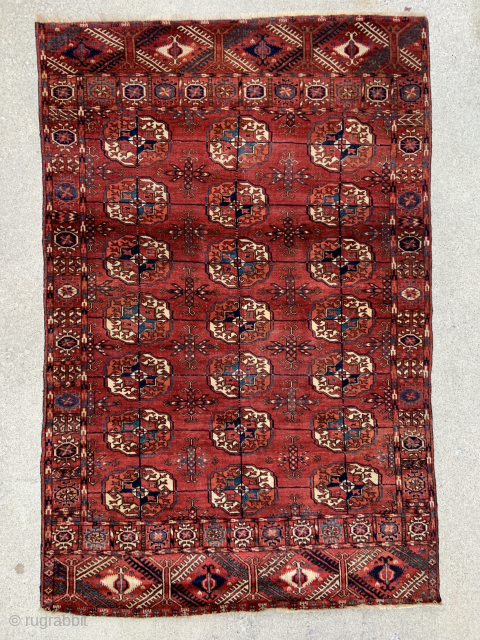Fine Turkmen Tekke Rug - 3’11 x 5’11 – 120 x 180 cm - email - yorukrugs@gmail.com