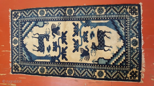 Fine chinese rug 115x65 cm good condition                          