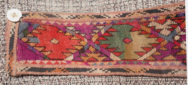     

    Here is a beautifull old Kirgiz embroidered belt. Measureing

    30" long and 3" wide this belt is embroidered in at least  ...