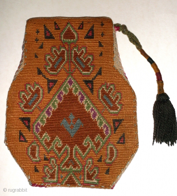   Here is a beautiful old Shakhrysabs Uzbek embroidered purse. These little "Coin Purses" were made by Uzbek women of all ranks, for personal use or to be sold for extra  ...