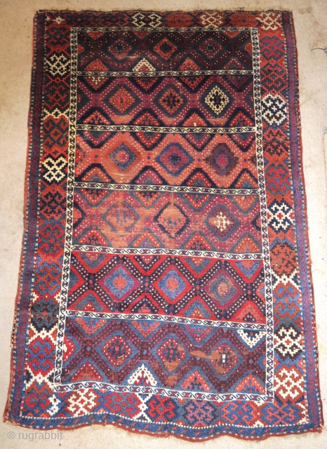East Anatolian baklava design rug, madder and insect reds, lustrous wool, lots of staggered knotting, Sarkisla?                 