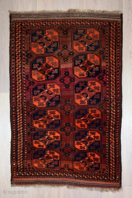 Turkmen rug 150x90. 1900s.                             