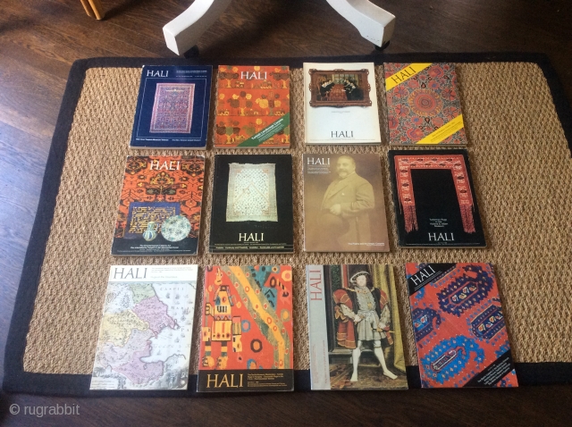 HALI MAGAZINES -- the first 12 
Volume 1 Numbers 1, 2, 3, 4.
Volume 2 Numbers 1, 2, 3, 4.
Volume 3 Numbers 1, 2, 3, 4.
12 magazines total. 285 firm. 
Condition varies from
excellent  ...