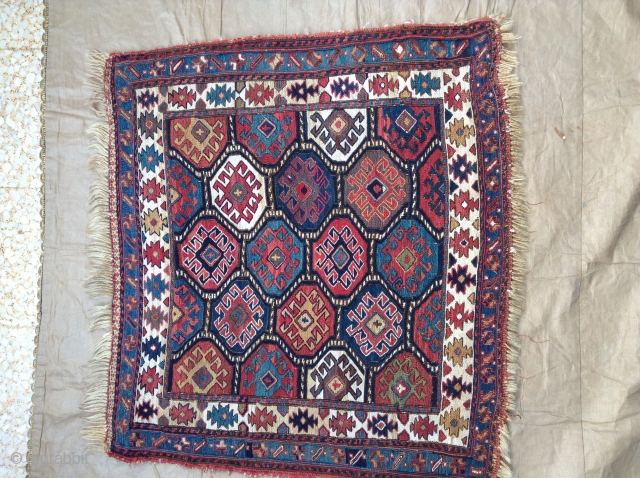 Shahsavan .bag face sumak.19th in very good condition .natural collars .
Size 60x55                     