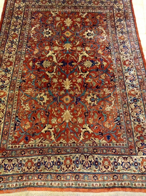 Heriz silk rug 19th
Size 190x135                            