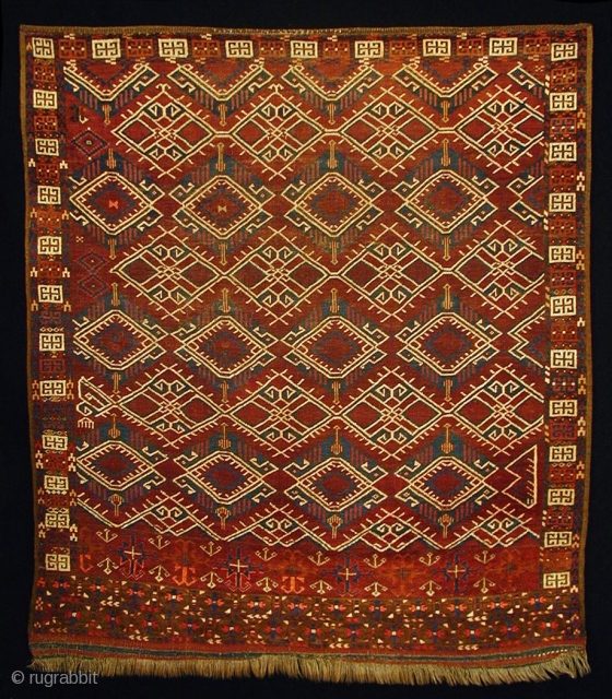 Ersari/Beshir Engsi Rug, Turkmenistan, 19th century, 165 x 142 cm (No.29382)                      