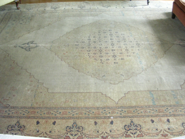 Antique Tabriz Guaranteed to be Haji Jalili 10x13                         