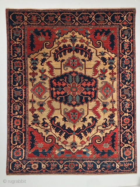 # 5083  A magnificent Bakhshayesh / Serapi carpet from Northwest Persia, Circa late 19th Century with measurement of 4-10 x 6-1 ft, in excellent condition.       