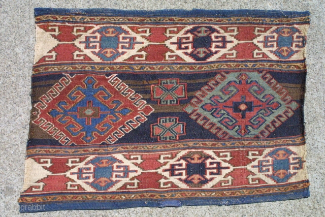 # 897  Shahsavan Mafrash side, N.W. Persia Circa 1880
 Size 1-3 x 1-9 ft                  