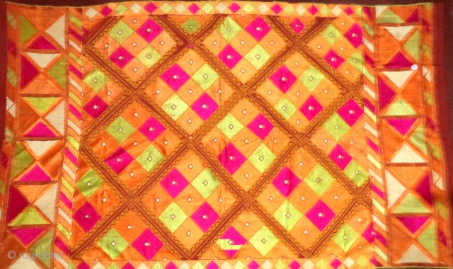  Phulkari From Punjab, very rare pattern.                          