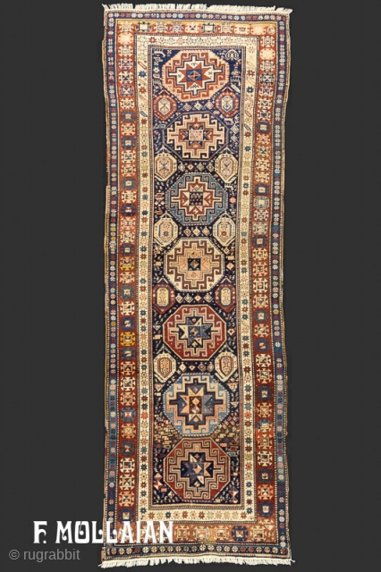 Caucasian Kazak Gallery Size Carpet Antique ca. 1900

378 × 122 cm (12' 4" × 4' 0"),

The price for Extra EU citizens/UE Companies: €1,631.00          