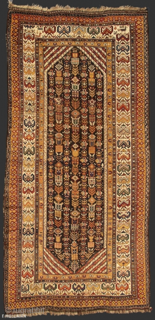 Beautiful Antique Persian Kurdo Gallery Size Carpet, ca. 1920,

380 × 185 cm (12' 5" × 6' 0"),

This is an antique Kurdish rug from the northwest of Persia and it was woven circa  ...