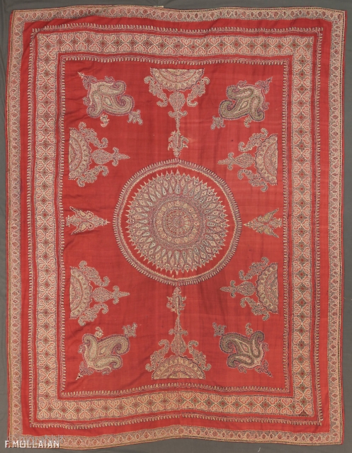 Antique Persian Kerman Textile, 1880-1900
203 × 160 cm (6' 7" × 5' 2")


Origin: Persia
Material: Cotton, Wool
Production Style: Handmade
               