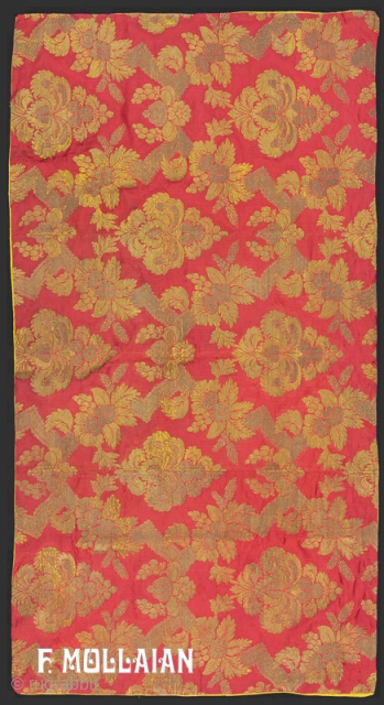 Italian Silk & Metal Textile, 1880-1900
150 × 78 cm (4' 11" × 2' 6")                   