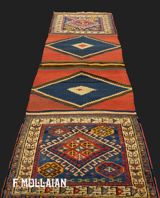 Antique Persian Kashkai (Qshqay) Sella Rug, ca. 1900

210 × 63 cm (6' 10" × 2' 0")

                 