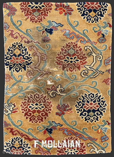 Small Decorative Tibetan Rug, 19th Century

76 × 52 cm (2' 5" × 1' 8")                   