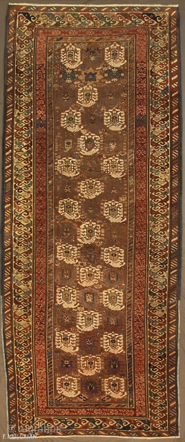 Antique Caucasian Kuba (Quba) Rug, ca. 1880
262 × 110 cm (8' 7" × 3' 7")
                  