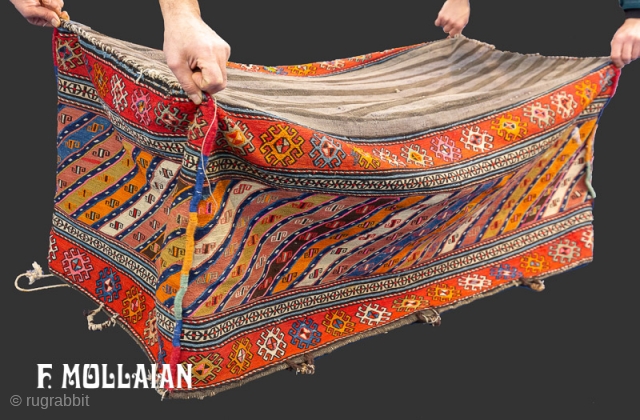 Antique Caucasian Mafrash Kilim Sumak, 1900-1920

129 × 50 cm (4' 2" × 1' 7")

                   
