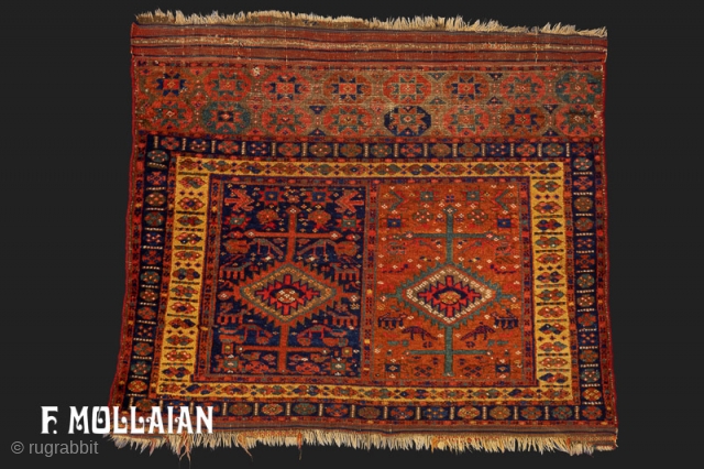 Lovely Antique Kurdo Rug, ca. 1900

144 × 81 cm (4' 8" × 2' 7")
                   