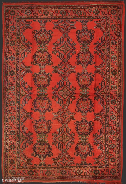 Beautiful Antique Turkish Ushak (Oushak) Carpet, ca. 1900,


455 × 308 cm (14' 11" × 10' 1")                 