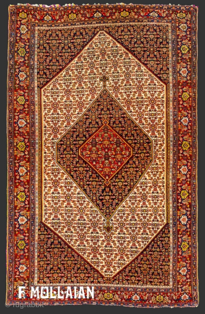 Beauitiful Antique Persian Senneh Warp Silk Rug, ca. 1900,

Already land from wonderland,

197 × 130 cm (6' 5" × 4' 3")             