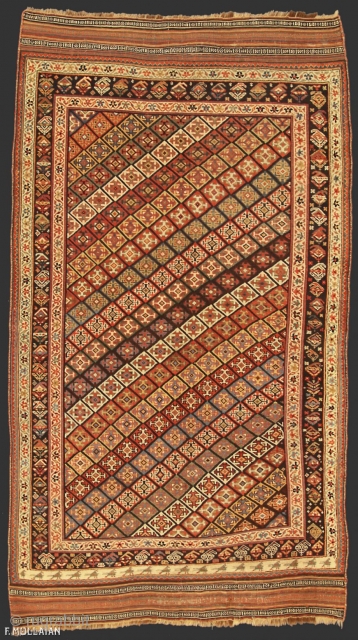Very Nice Antique Persian Neyriz Rug, ca. 1880,

257 × 147 cm (8' 5" × 4' 9")                 