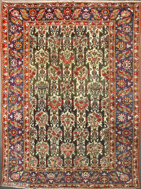 All-over Floral/Golfarang? Persian Bakhtiari Carpet, 1900-1920,


397 × 297 cm (13' 0" × 9' 8")                   