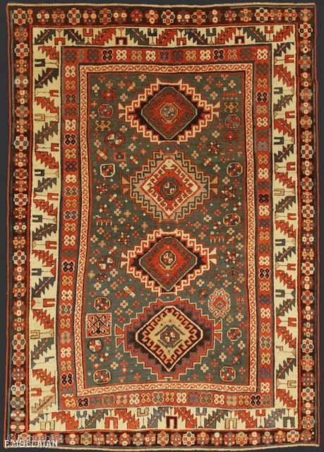 Beautiful Antique Caucasian Kazak Rug, 19th Century,

200 × 150 cm (6' 6" × 4' 11")                  