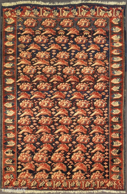 Antique Azerbaijani Seychour (Zeikhur) Rug, ca. 1920

162 × 110 cm (5' 3" × 3' 7")
                  