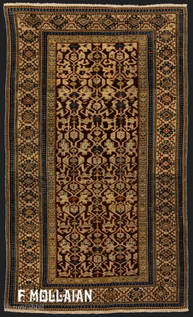 Antique Caucasian Konakend Rug, 19th Century,

163 × 101 cm (5' 4" × 3' 3")                   