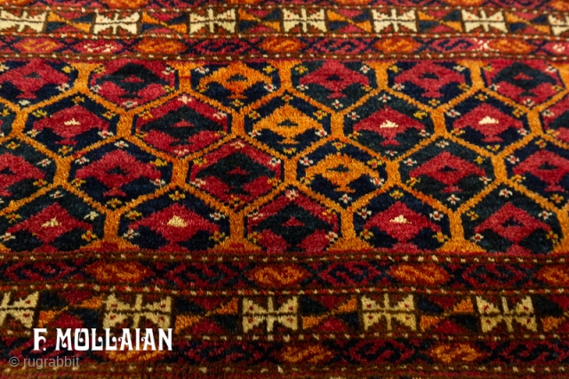 Antique Turkmen Torba Rug, 1880-1900,

120 × 32 cm (3' 11" × 1' 0")
                    