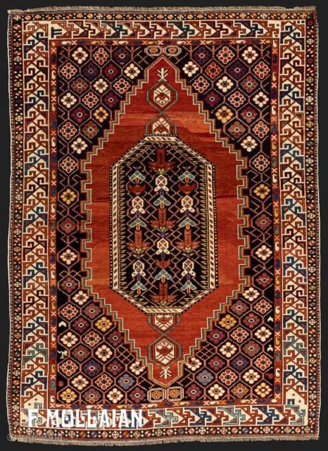 Beautiful Antique Caucasian Small Shirvan Rug, ca. 1900,

174 × 127 cm (5' 8" × 4' 2"),                 