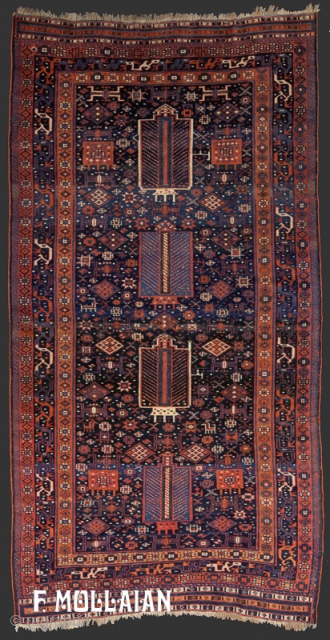 Lovely Antique Persian Neyriz Rug, 1880-1900,

310 × 162 cm (10' 2" × 5' 3")                   