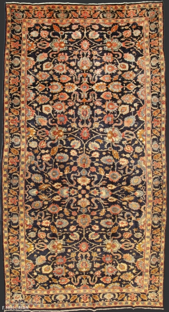 Beautiful Antique Persian Saruk Mohajeran Gallery Size Carpet, ca. 1900

423 × 220 cm (13' 10" × 7' 2")               