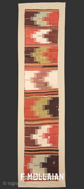 Beautiful Antique Turkish Anatolian Long Runner Kilim, 19th Century
392 × 81 cm (12' 10" × 2' 7")

Price For Extra EU citizens/UE Companies: €1,557.00          