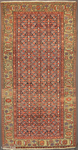 Beautiful Antique Persian Malayer Carpet, ca. 1920,
298 × 152 cm (9' 9" × 4' 11")

Extra EU citizens/UE Companies: €1,385.25              
