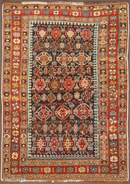 Antique Caucasian Shirvan Chichi Rug, ca. 1920

145 × 103 cm (4' 9" × 3' 4")
                  