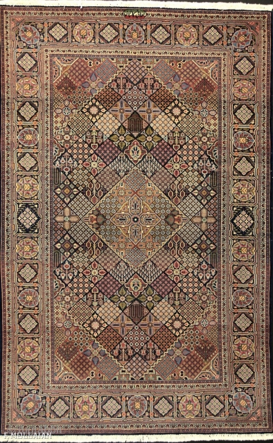 Lovely Antique Persian Kashan Kurk Rug, ca. 1940

206 × 133 cm (6' 9" × 4' 4")
                 