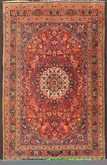 Beautiful Antique Persian Dorokhsh Rug, ca. 1920

199 × 127 cm (6' 6" × 4' 2")                  