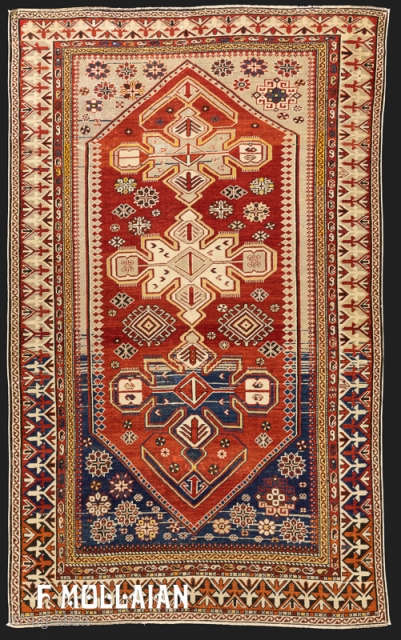 Beautiful Antique Caucasian Shirvan Rug, 1900-1920,
197 × 121 cm (6' 5" × 3' 11")


                   