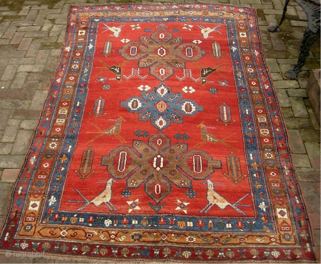 Karabagh-- 5.5 x 8 ft 9 in. Rare size main Carpet. Some condition issues but generally plush. Please call for condition Report. $30 UPS to lower 48. Check out  fresh posts  ...