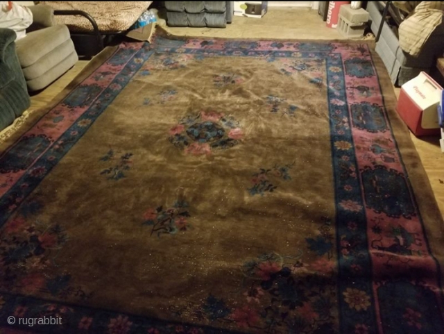 Better pictures and accurate size coming soon. Rug has wear. Rug measures 10’1”x 13’4”                   