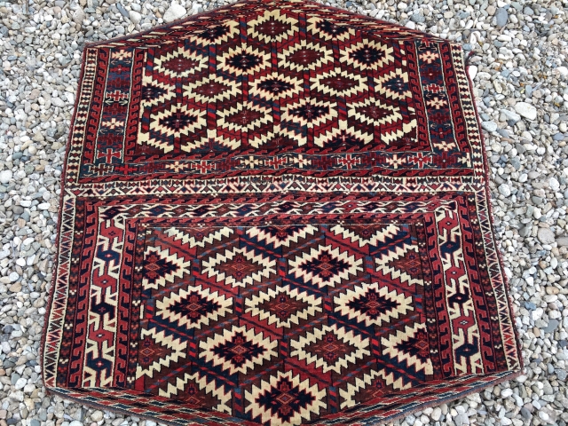 A pair sewn together measuring 3’8”x 4’2” in good condition.                       