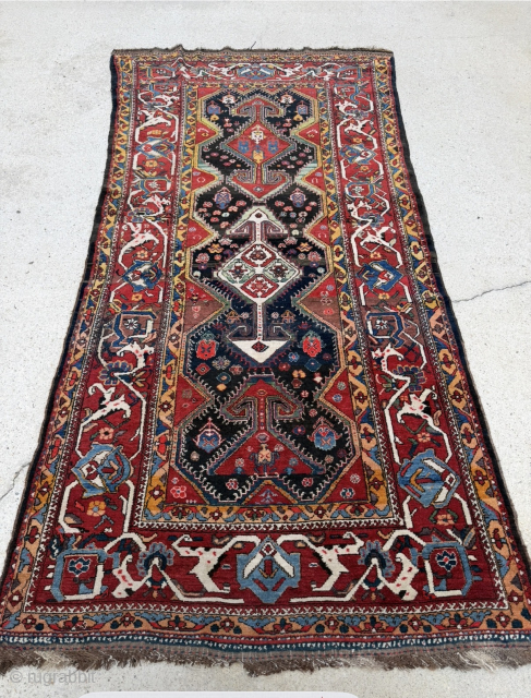 1915-1918 Old Luri tribal rug, thick pile, no wear, no old repair, more pics available. 
208-433-0312 
roddy@rugcurator.com                