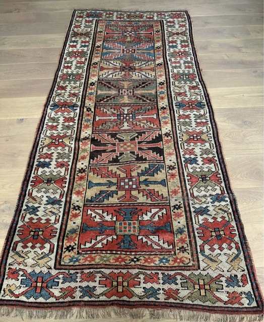 3’6”x 7’6” 1900’s Karabagh in decent condition, may have synthetic dyes, can provide more pics upon request. Rug is priced inexpensively. SOLD           