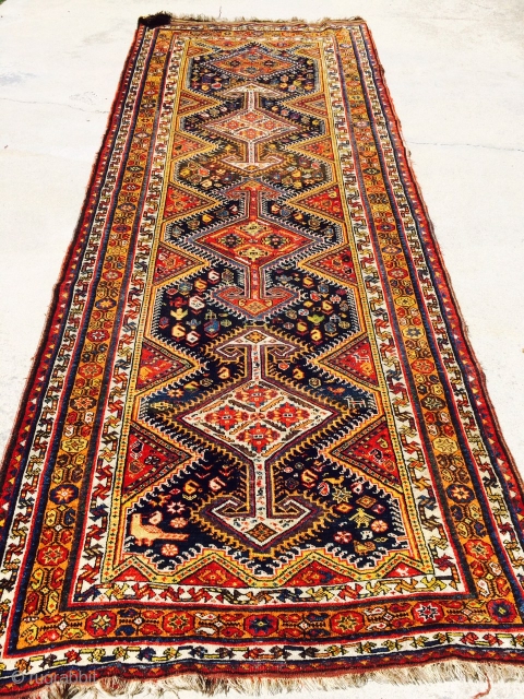 Old southern Iranian runner measuring 4'6"x 11'5" in good condition!  Thanks!                     