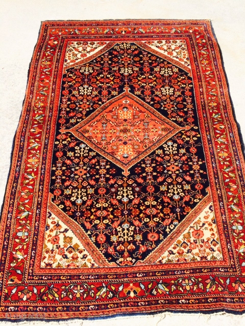 Nice old Arak rug measuring 4'3"x 6'6" in good condition.  More pics available upon request.                 