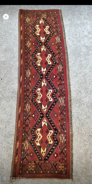 1’6”x 5’6” Old  Ersari Torba in good condition.                        